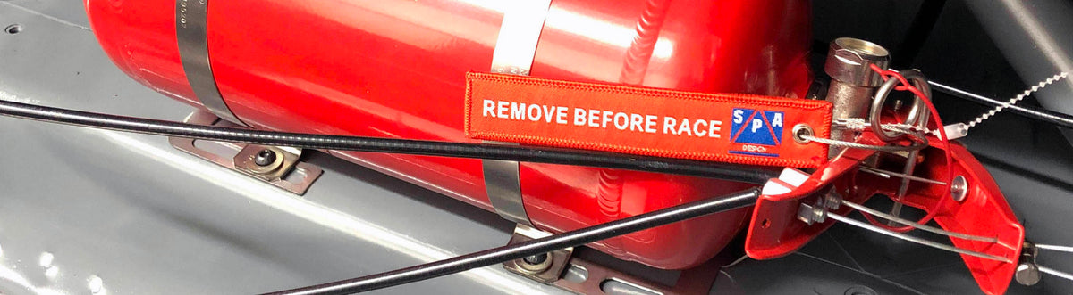 Spa Technique fire suppression systems installed in race cars for professional motorsports safety applications
