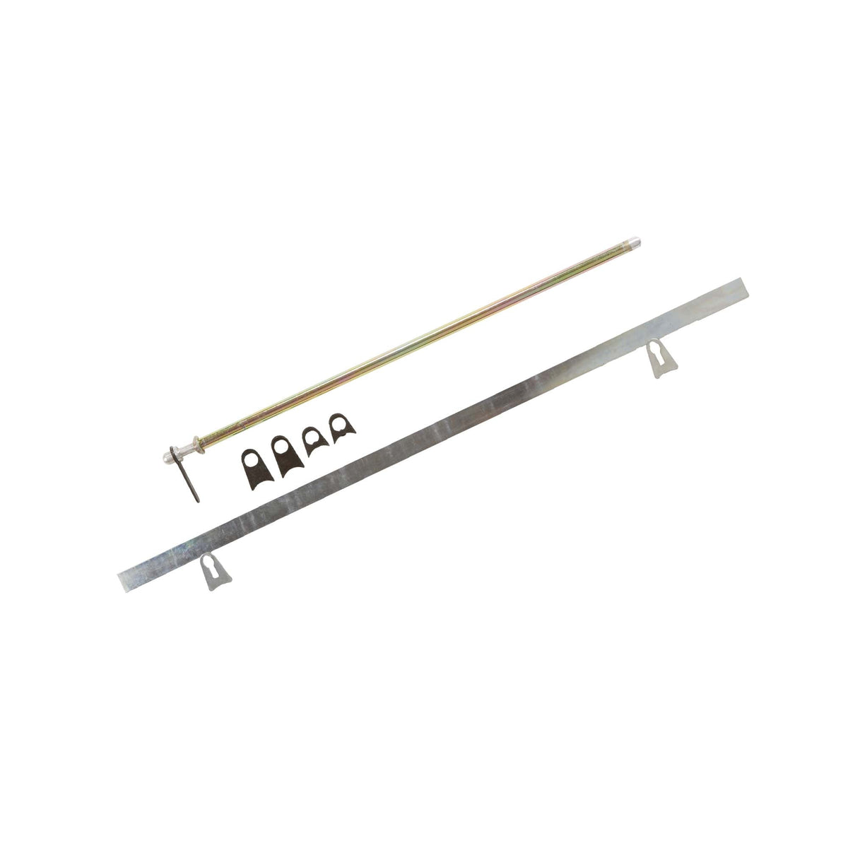RaceQuip Small window net mounting kit with 19.5-inch spring-loaded top bar