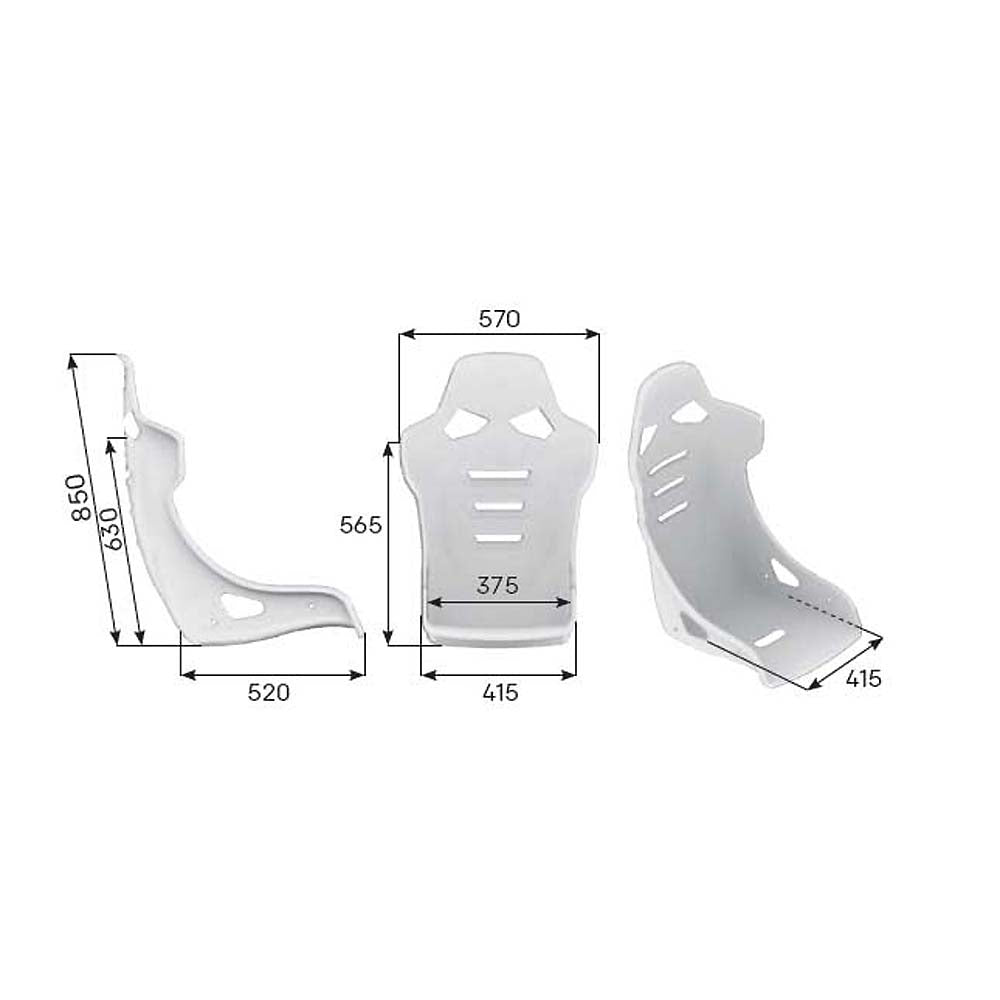 OMP RT-Carbon Racing Seat - Leather & Alcantara
