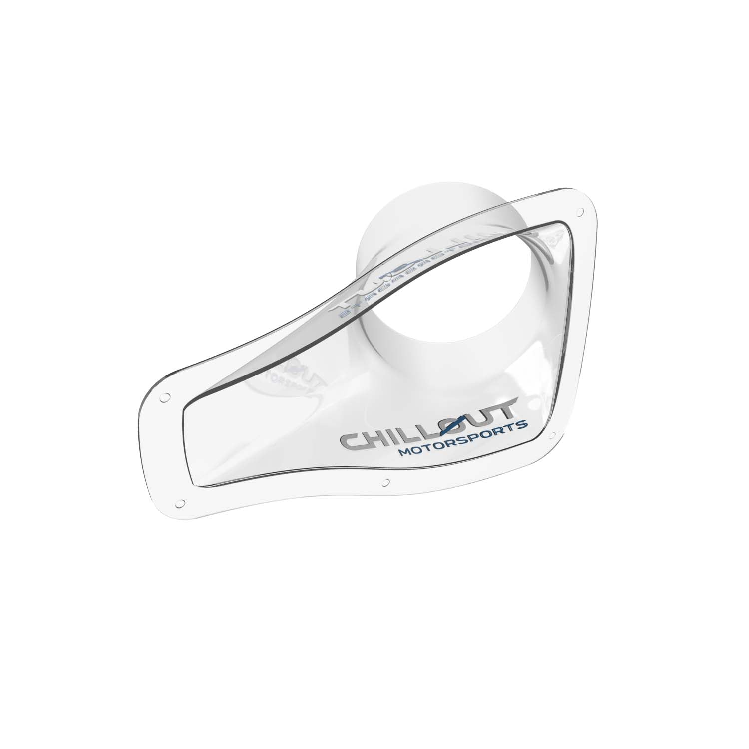Alternate side profile of 4-inch transparent NACA air intake duct