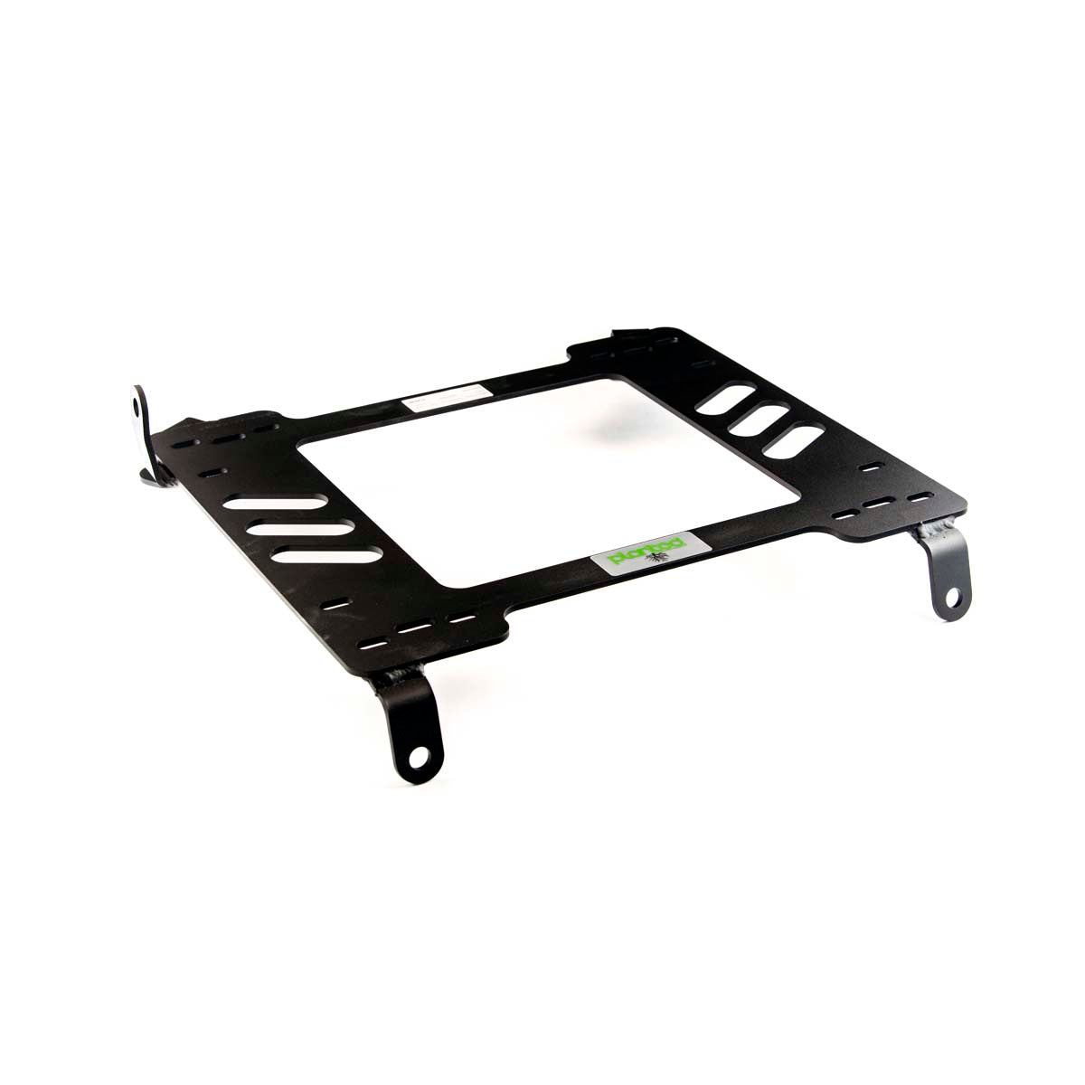 Vehicle-specific floor mounting base for 2005-2014 Ford Mustang, driver side, shown with Planted top plate