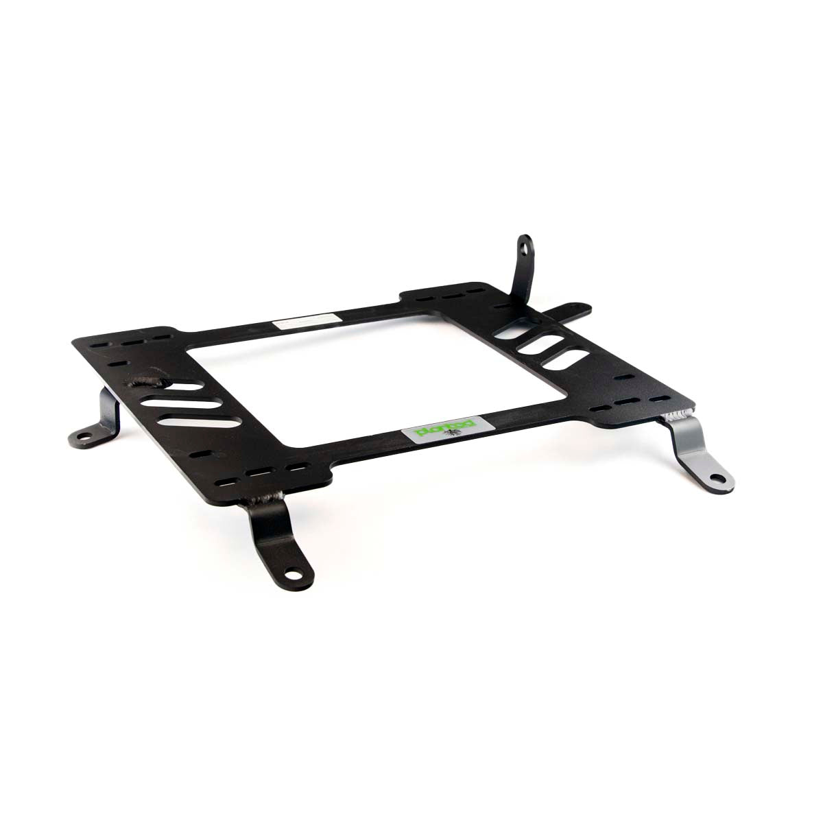 Planted seat bracket for 2001-2008 Mitsubishi Lancer Evolution 7/8/9, passenger side, black powder-coated steel