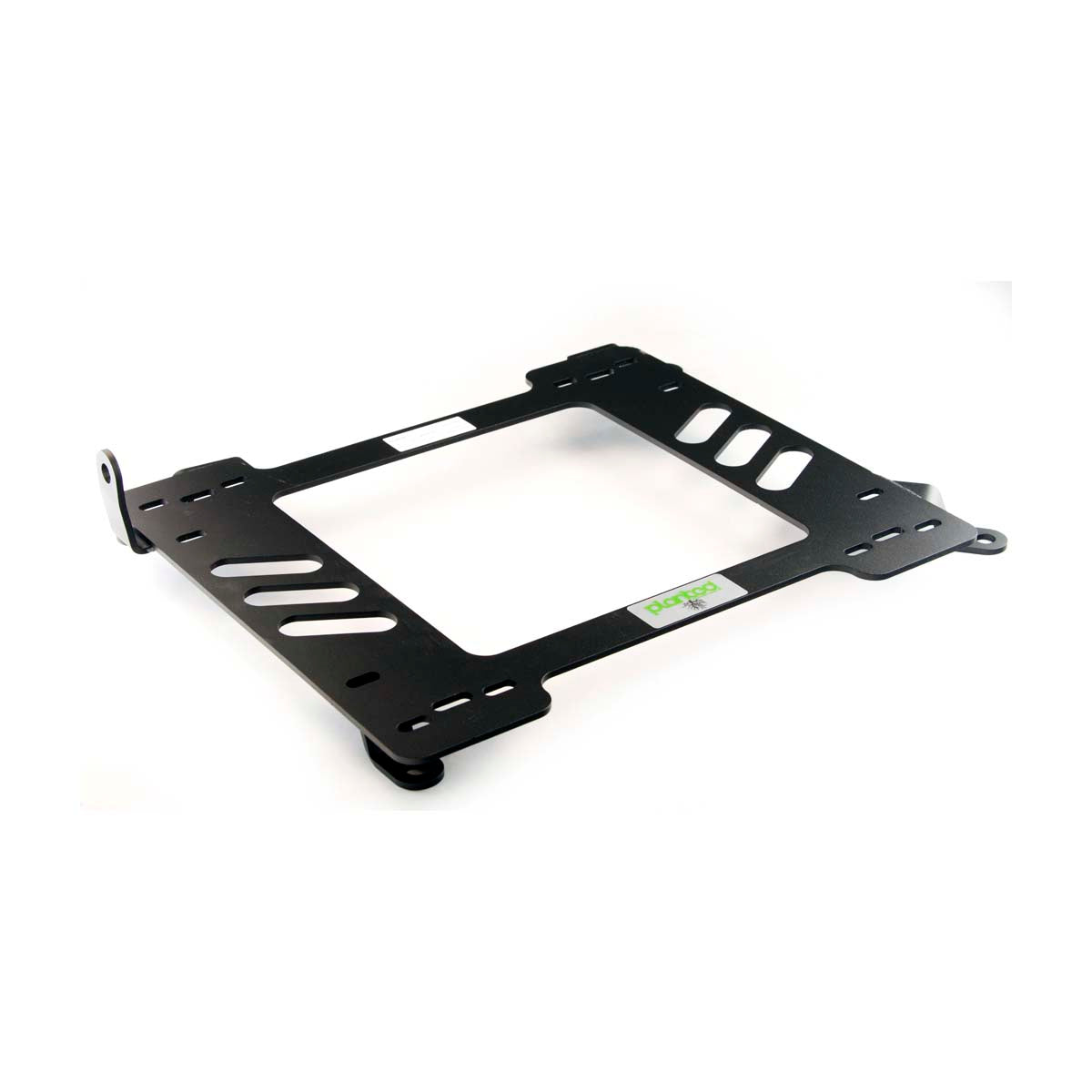 Planted seat bracket for 2006-2015 Audi R8 (1st Gen), driver side, black powder-coated steel