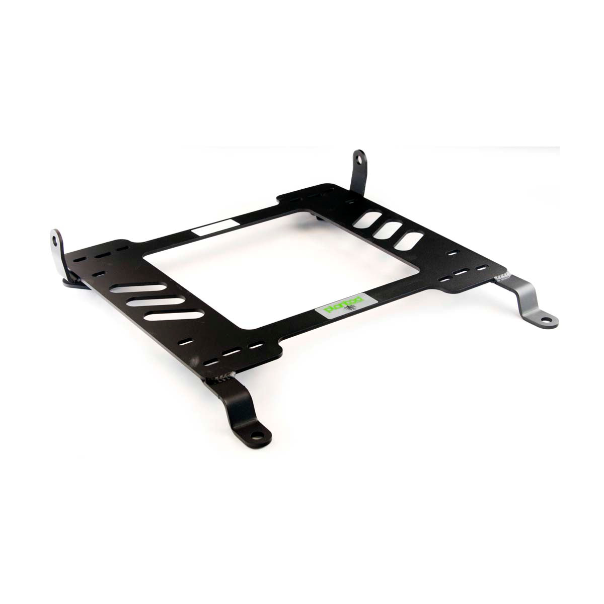 Planted seat bracket for 2006-2009 Pontiac Solstice, passenger side, black powder-coated steel