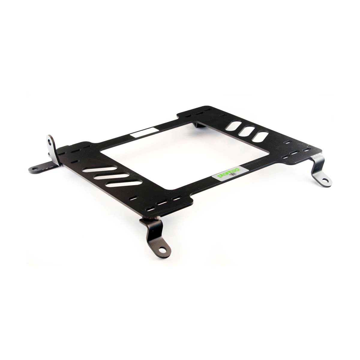 Vehicle-specific floor mounting base for 2006-2012 Mitsubishi Eclipse, driver side, shown with Planted top plate