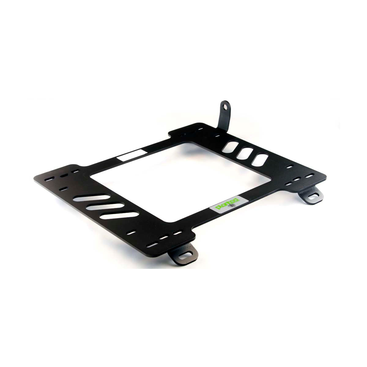 Planted seat bracket for 1998-2005 Mazda MX-5 Miata (NB), passenger side, black powder-coated steel