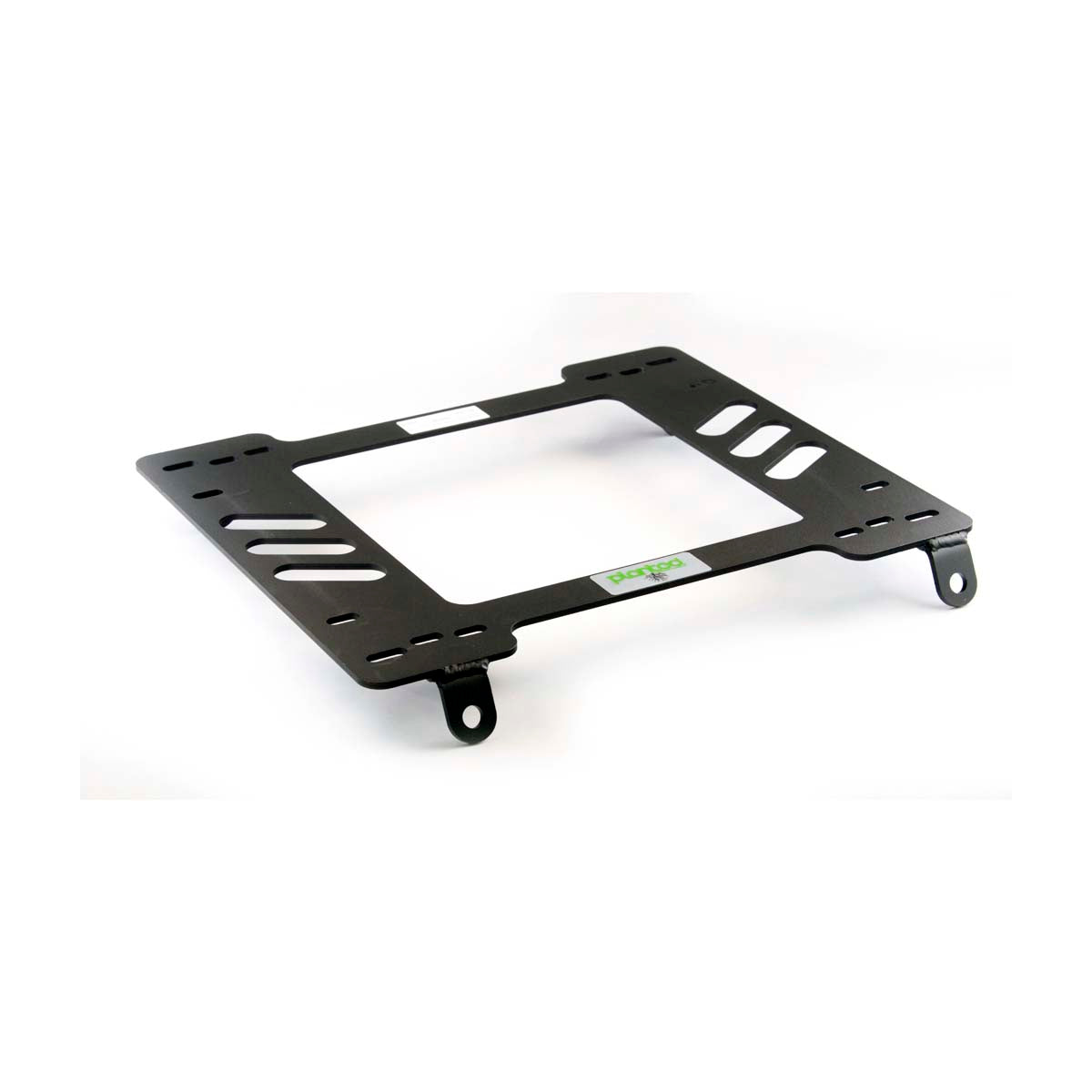 Vehicle-specific floor mounting base for 1986-1991 Mazda RX-7, driver side, shown with Planted top plate