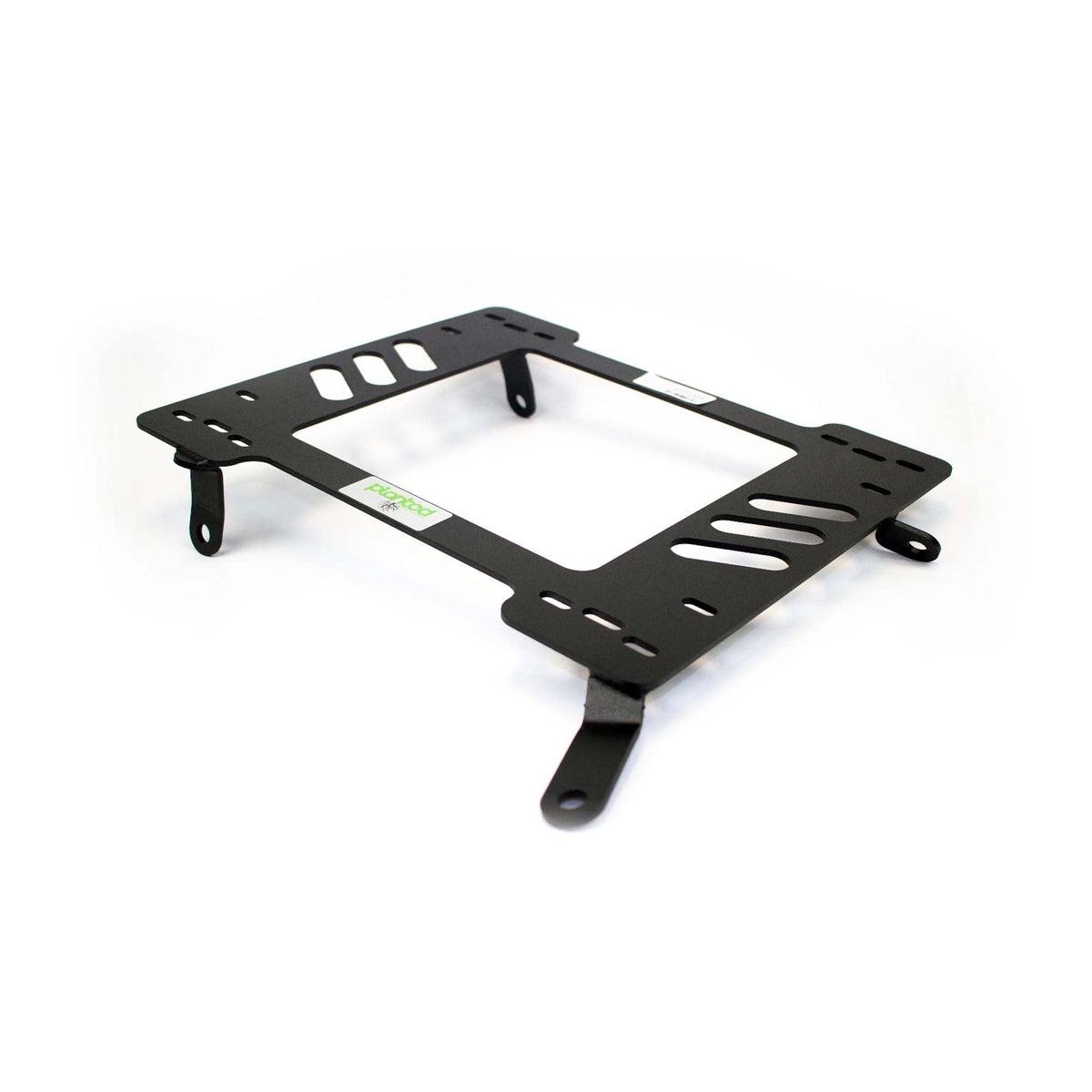 Vehicle-specific floor mounting base for 1986-1991 Mazda RX-7, passenger side, shown with Planted top plate