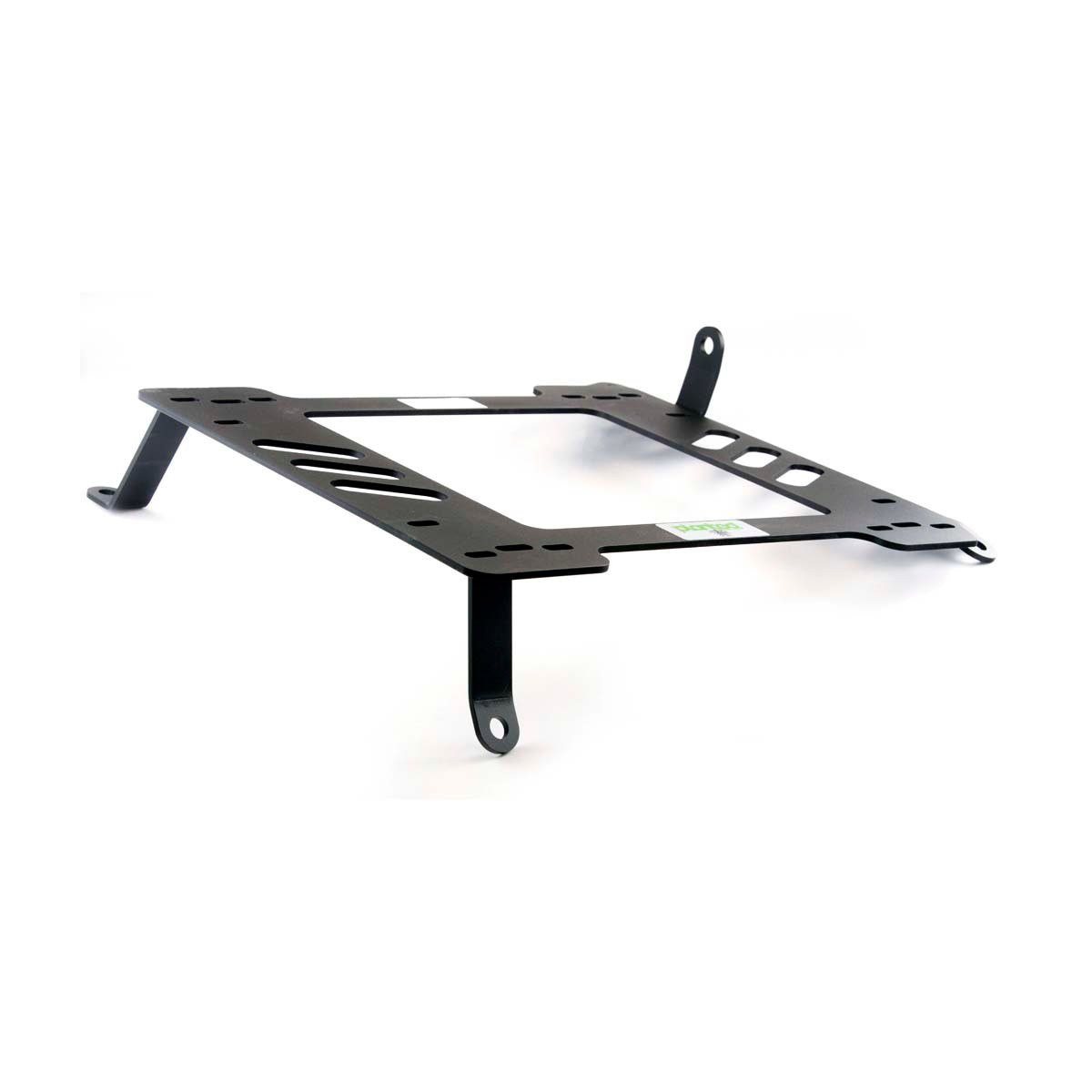 Vehicle-specific floor mounting base for 2011-2016 Nissan GT-R, passenger side, shown with Planted top plate