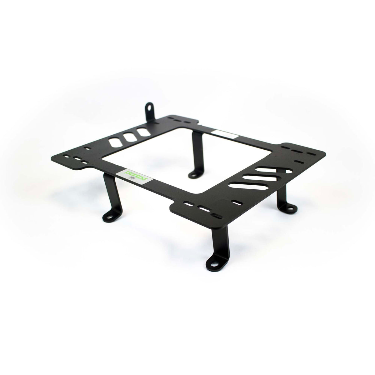 Planted seat bracket for 1997-2006 Jeep Wrangler TJ, driver side, black powder-coated steel