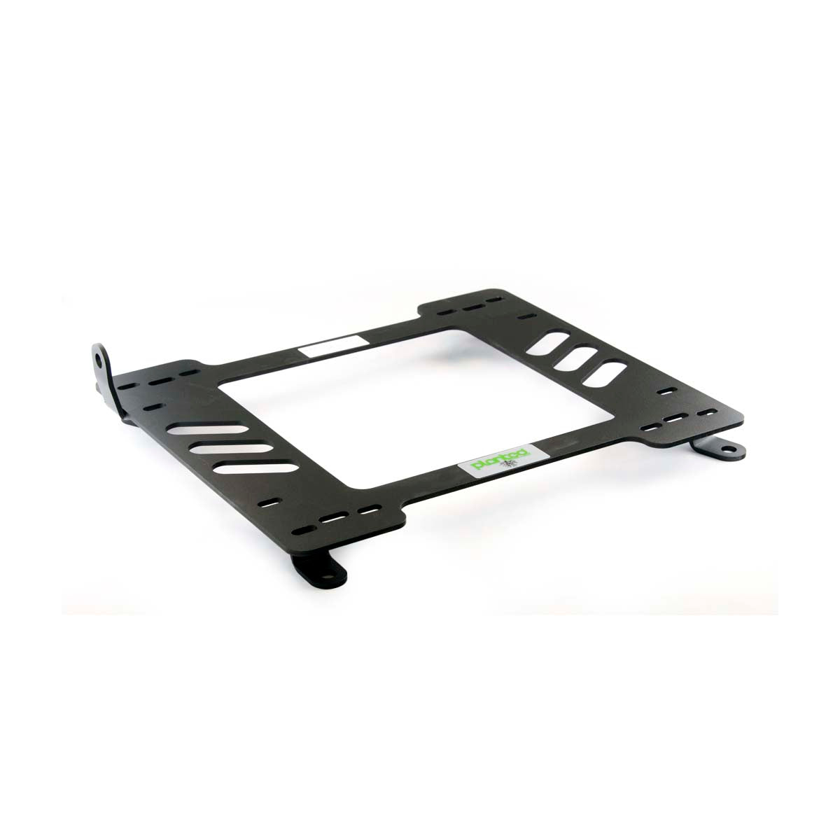 Planted seat bracket for 2008-2011 BMW 1 Series, driver side, black powder-coated steel