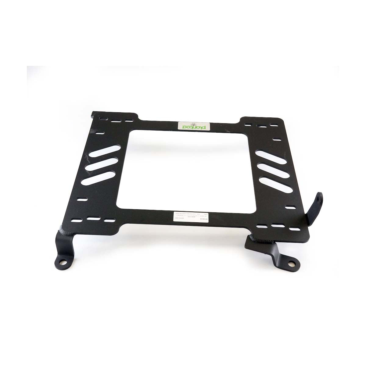 Planted seat bracket for 2012-2015 Honda Civic (9th Gen), driver side, black powder-coated steel