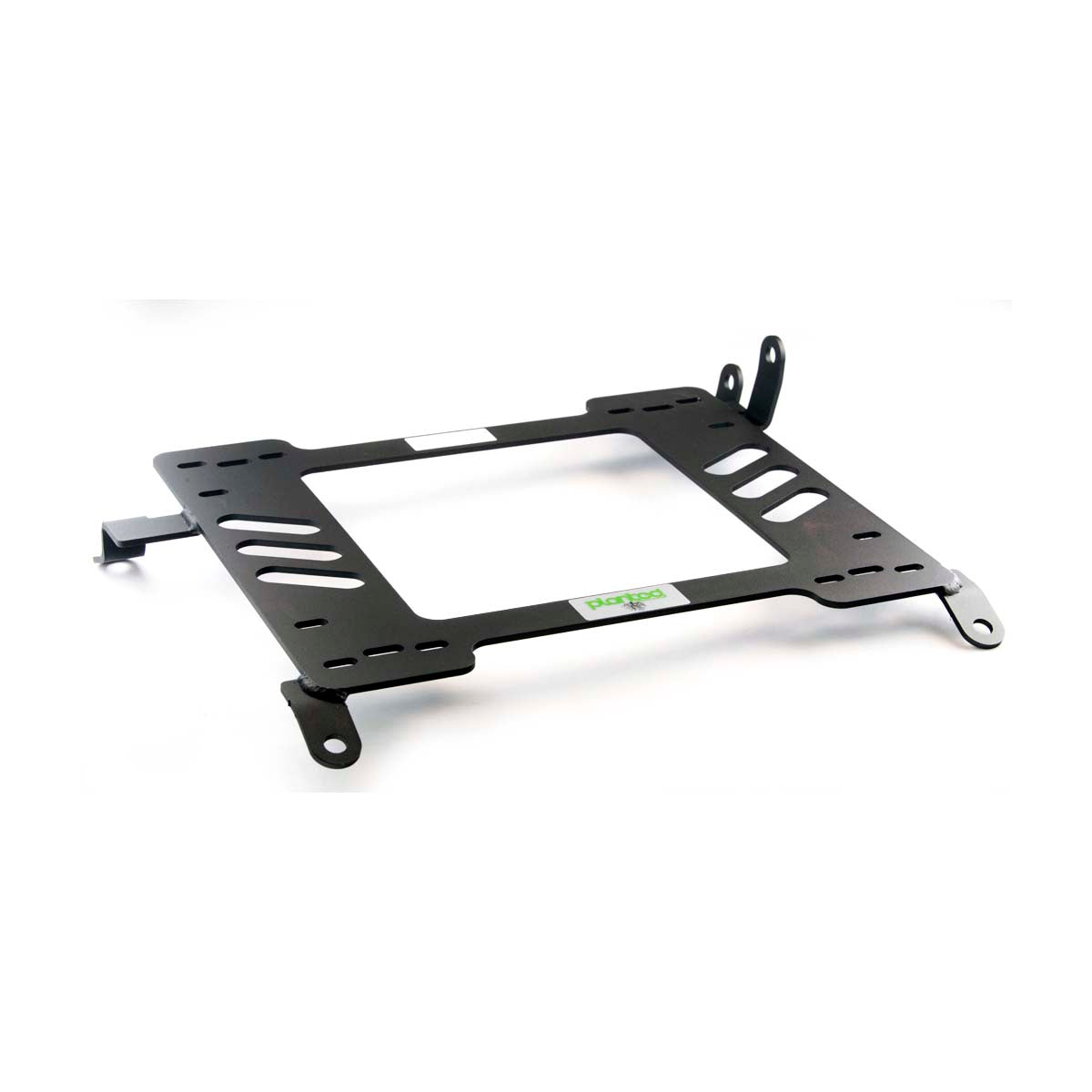 Vehicle-specific floor mounting base for 1994-1999 Toyota Celica, passenger side, shown with Planted top plate