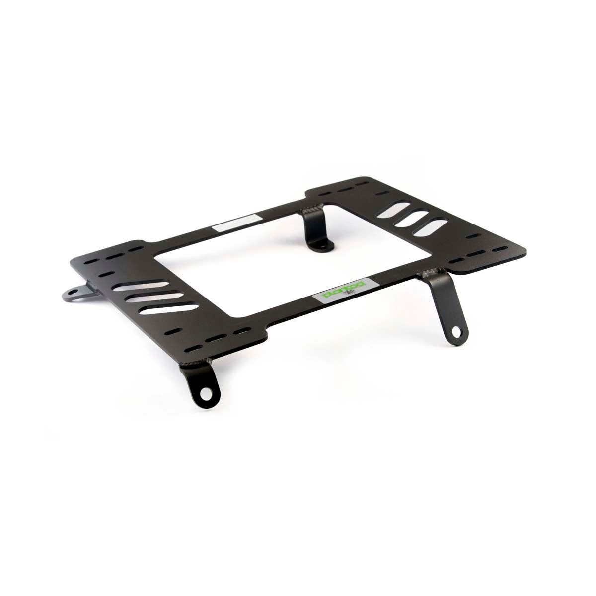 Vehicle-specific floor mounting base for 1988-1989 Honda Civic 3-Door Hatchback, driver side, shown with Planted top plate