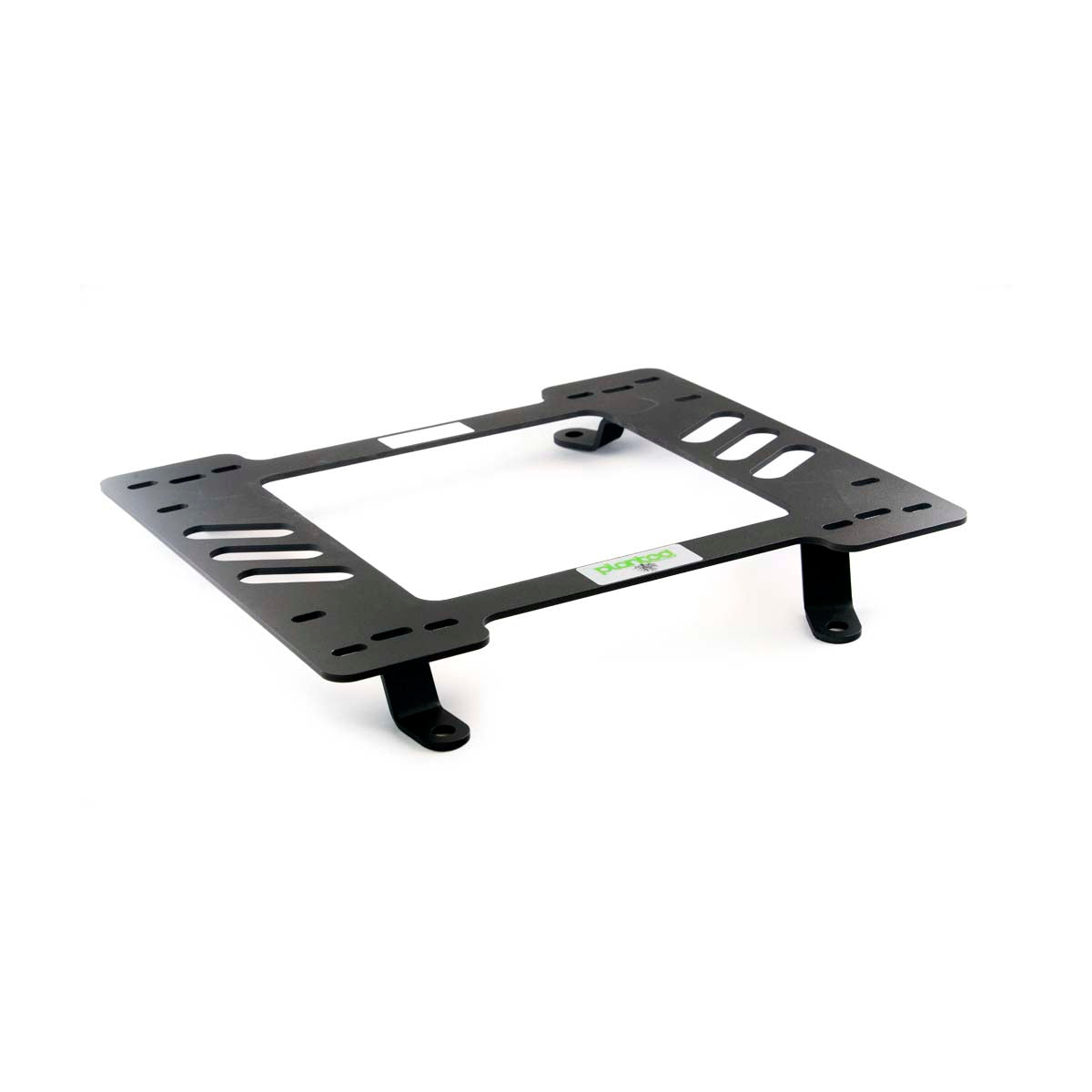 Planted seat bracket for 1969-1976 Triumph TR6, driver side, black powder-coated steel