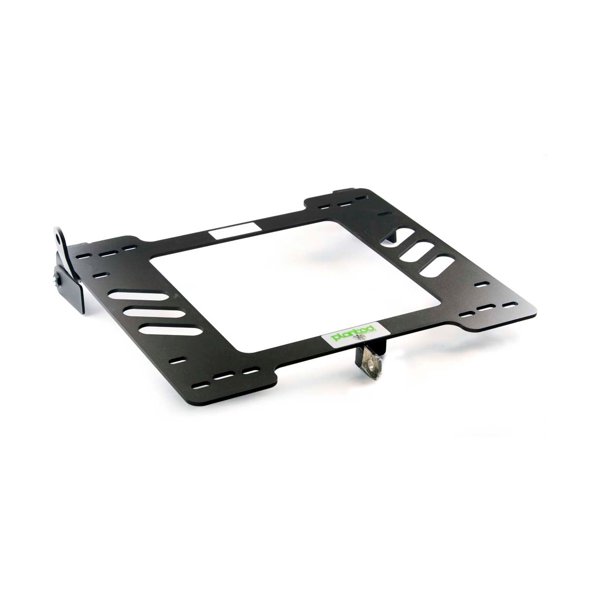 Planted seat bracket for 1988-1995 VW Corrado, driver side, black powder-coated steel