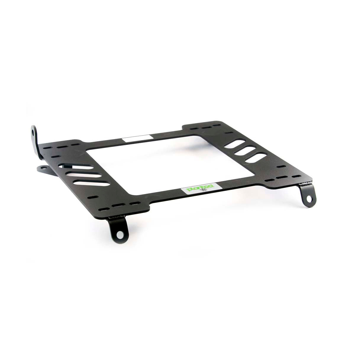 Planted seat bracket for 1992-1998 Honda Del Sol, driver side, black powder-coated steel