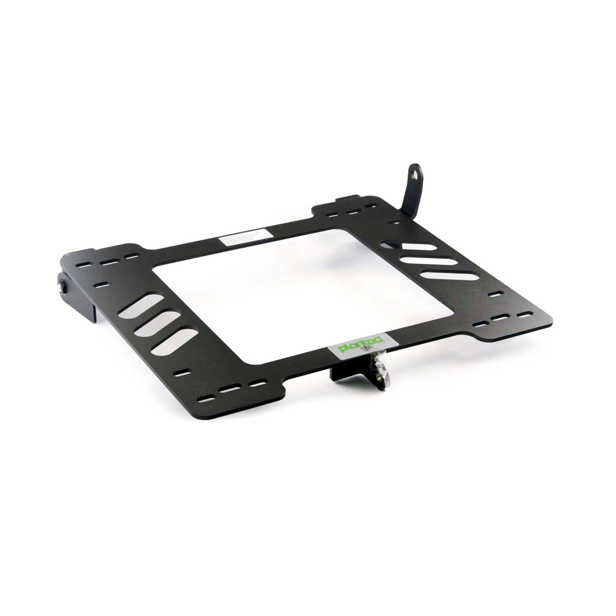 Planted seat bracket for 1980-1987 Audi 4000, passenger side, black powder-coated steel