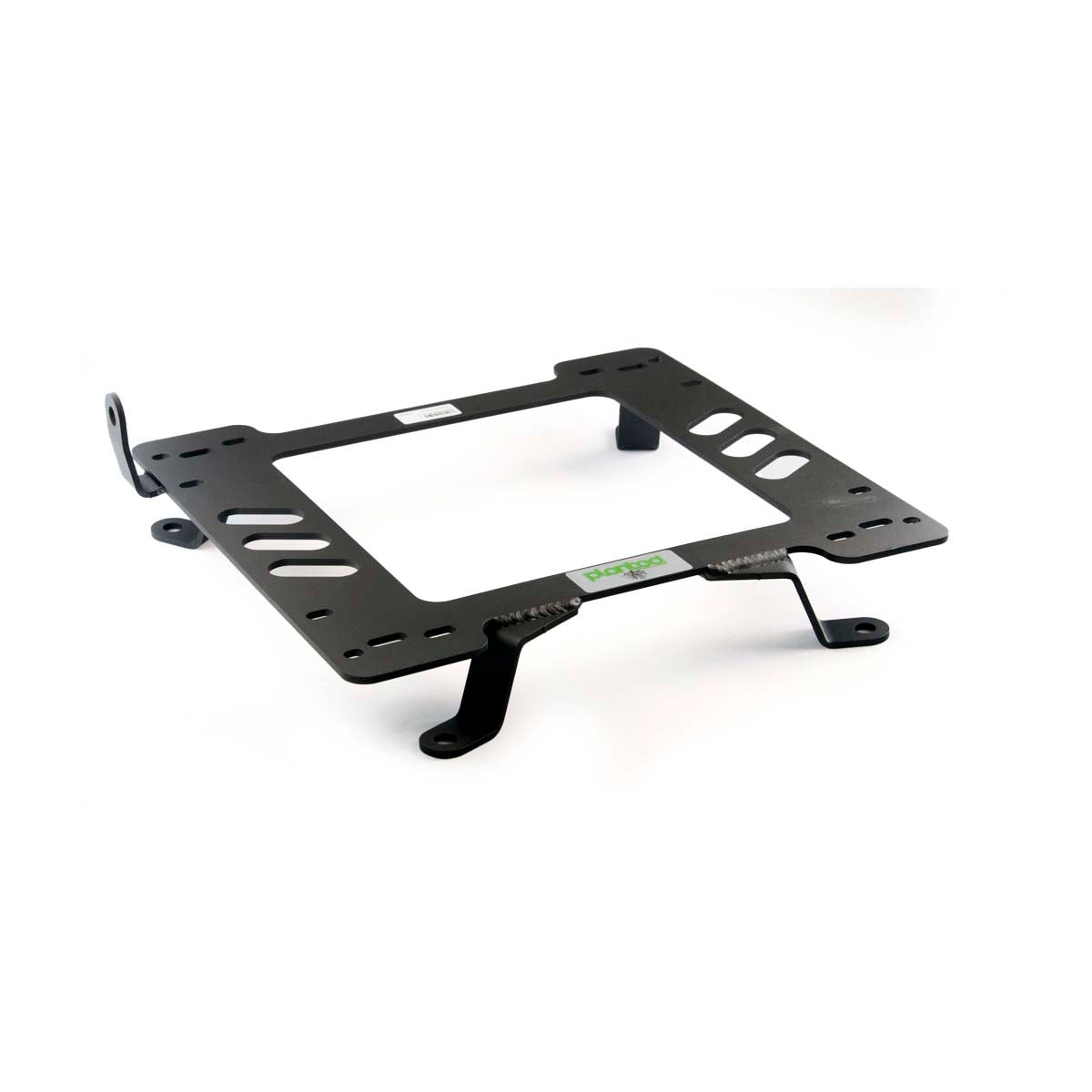 Planted seat bracket for 1995-2005 Chevrolet Cavalier, driver side, black powder-coated steel