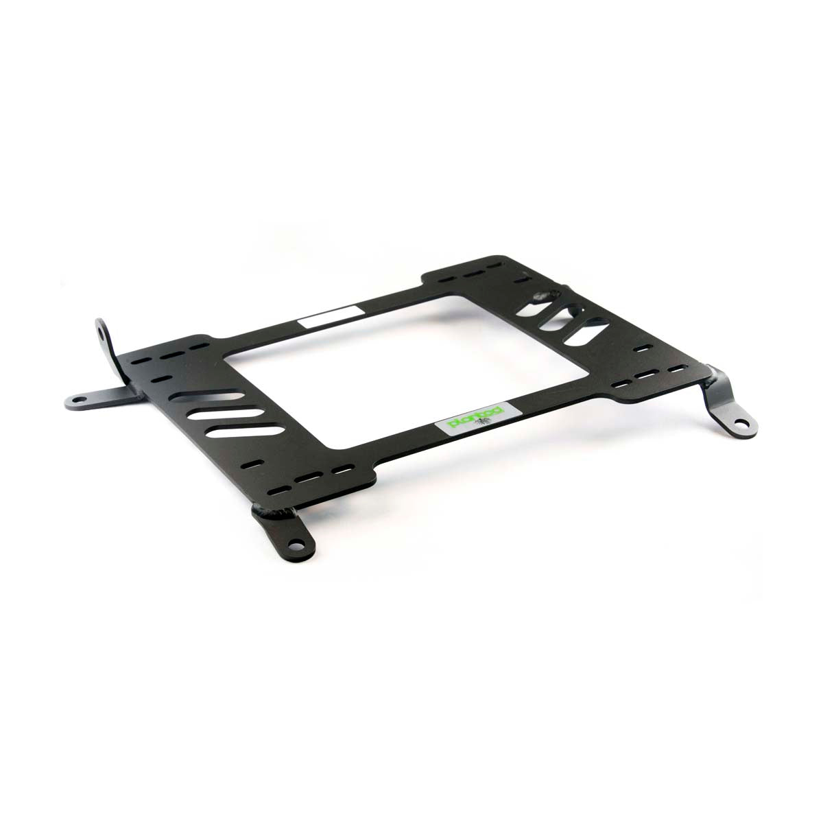 Planted seat bracket for 1995-2003 Mitsubishi Mirage, driver side, black powder-coated steel