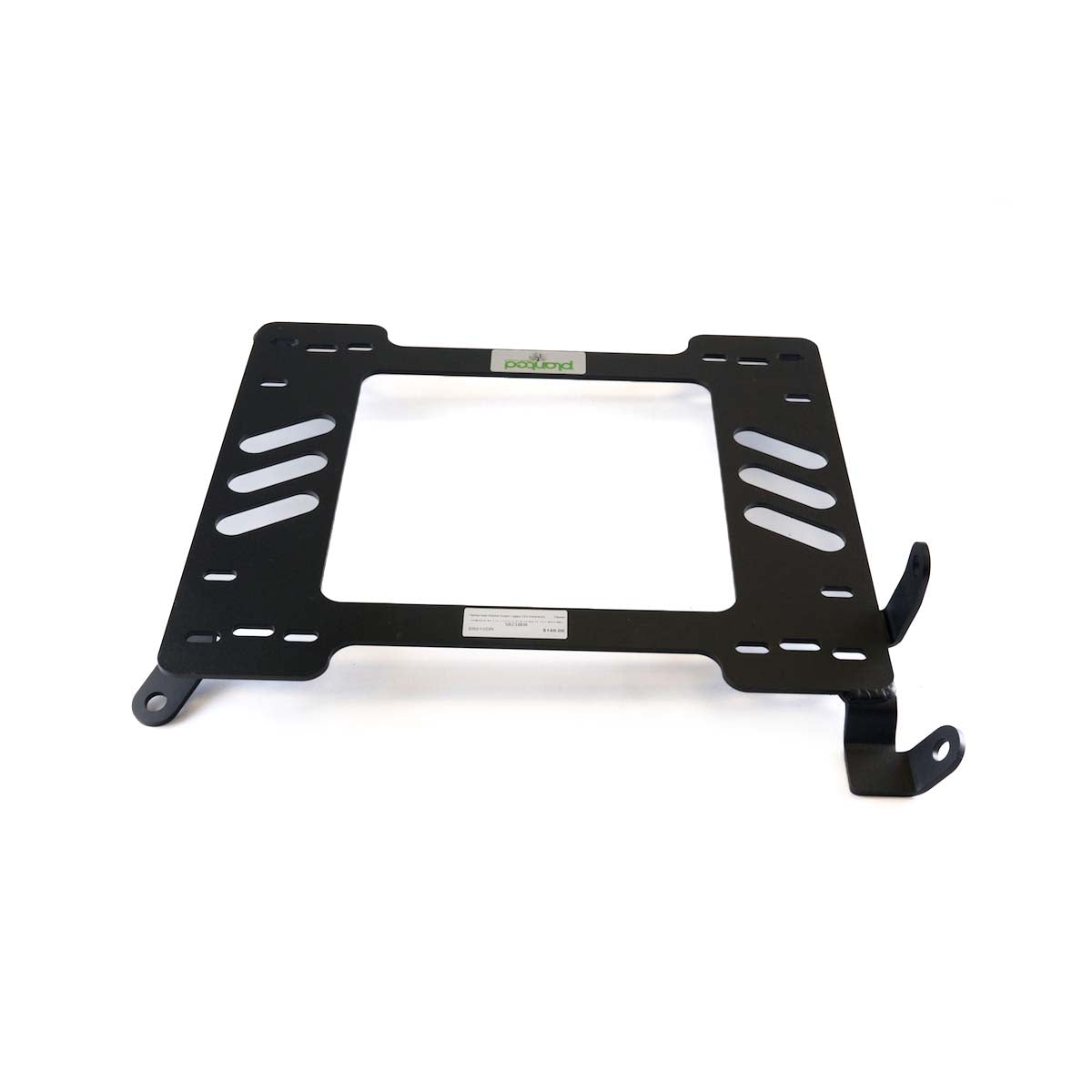 Planted seat bracket for 1998-2003 Subaru Legacy (3rd Gen), driver side, black powder-coated steel
