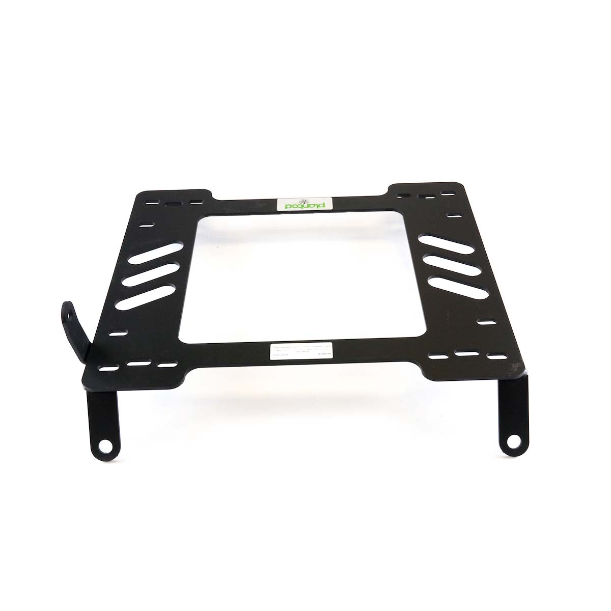 Planted seat bracket for 2006-2013 Volvo C30, passenger side, black powder-coated steel