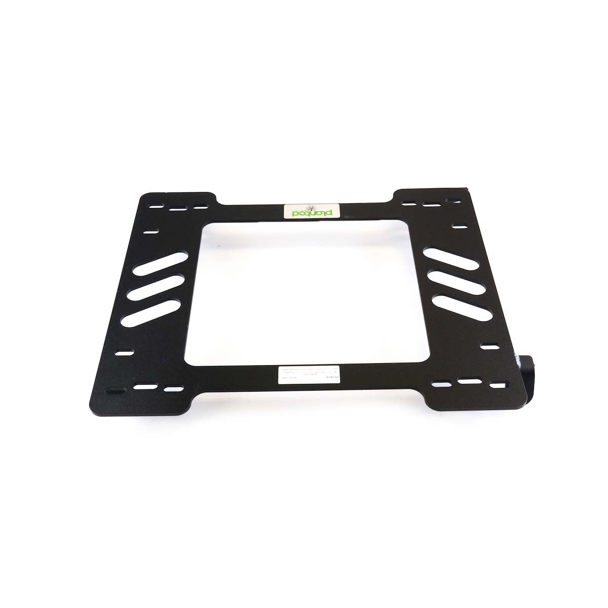 Planted seat bracket for 1990-1993 Acura Integra (Non-Auto Seat Belt), passenger side, black powder-coated steel