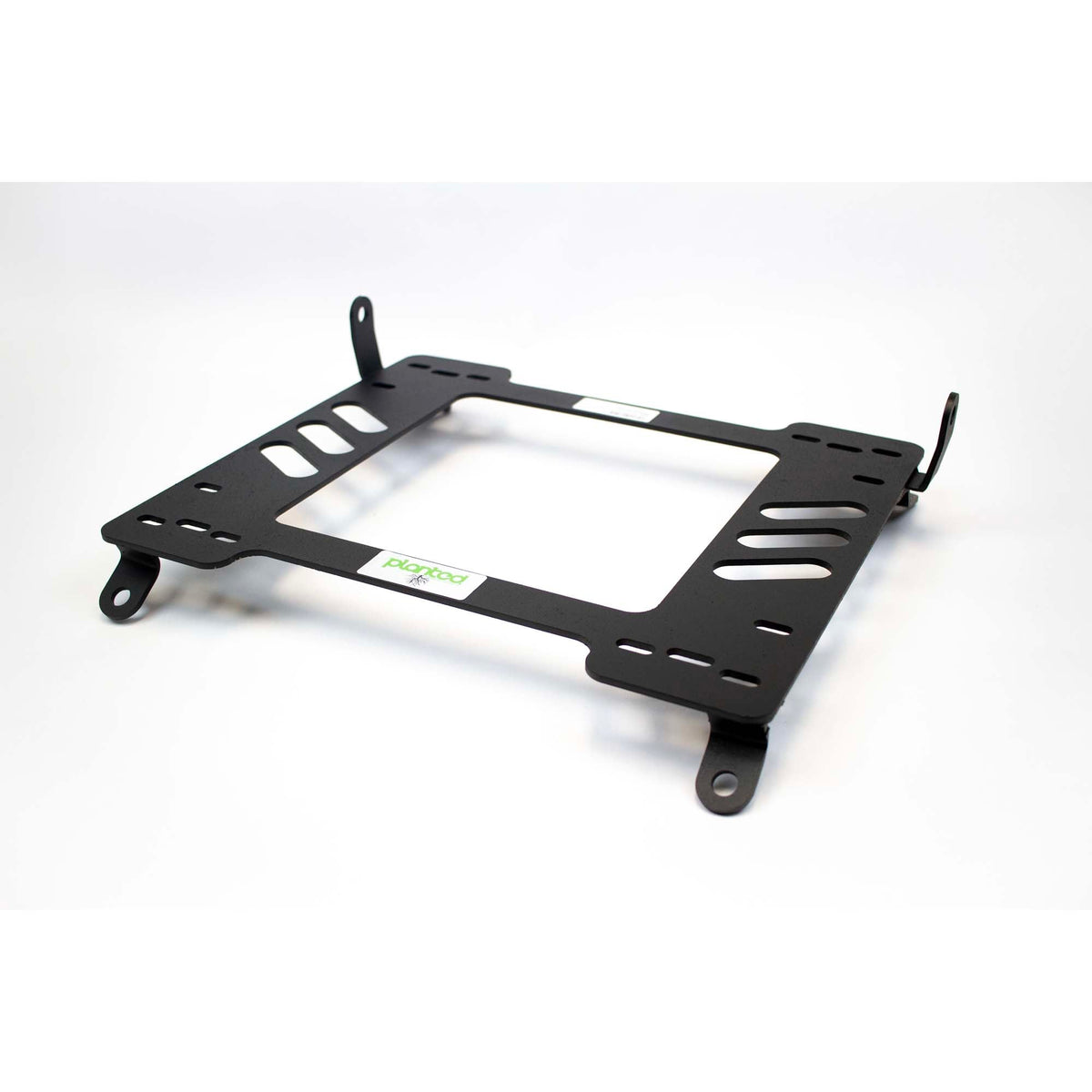 Vehicle-specific floor mounting base for 2000-2003 Lexus LS 430, driver side, shown with Planted top plate