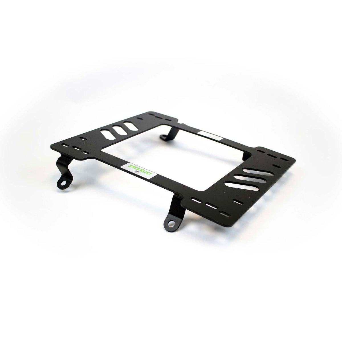 Vehicle-specific floor mounting base for 1980-1986 Ford Bronco (3rd Gen, Bucket Seat Models Only), driver side, shown with Planted top plate