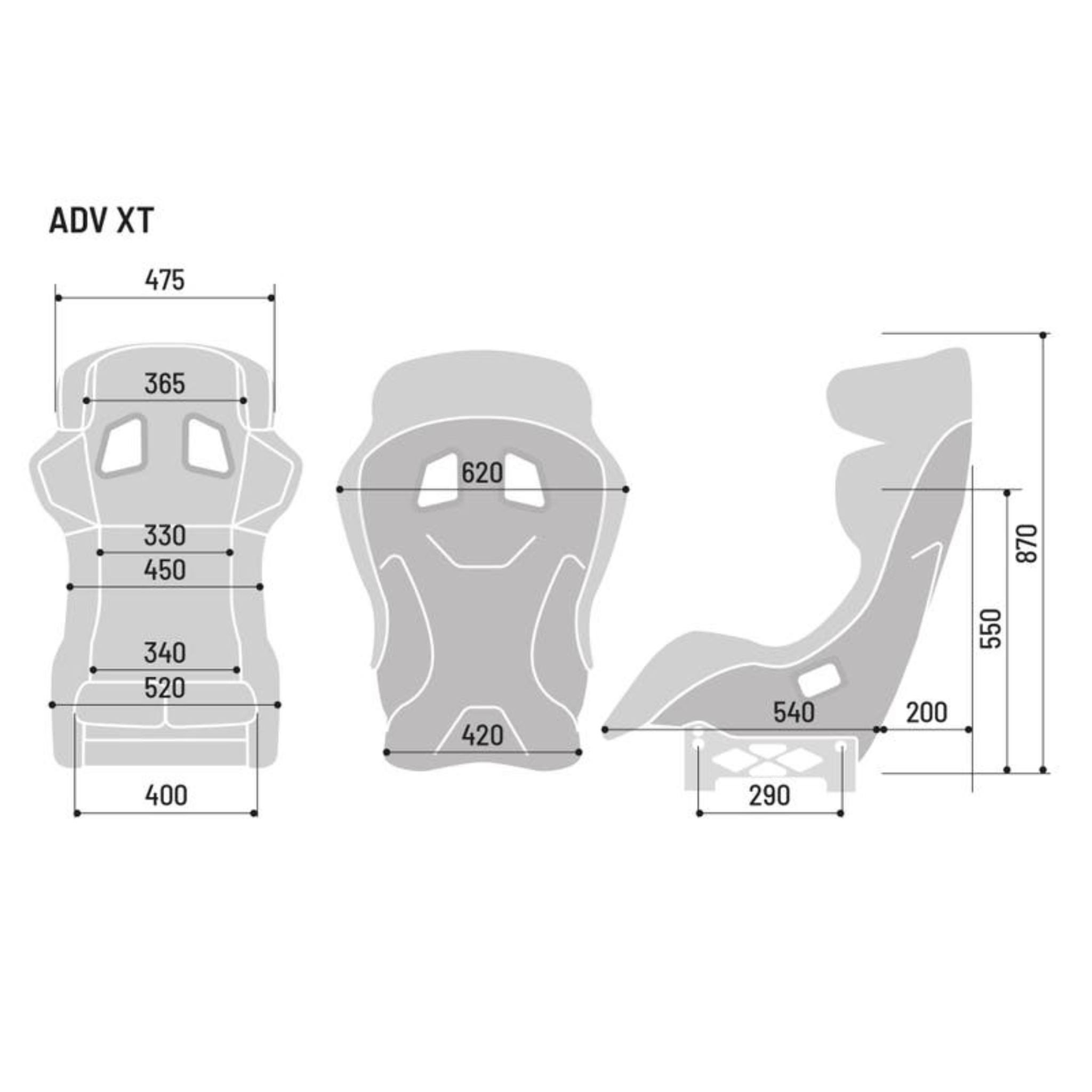Sparco ADV XT FIA 8862-2009 Racing Seat