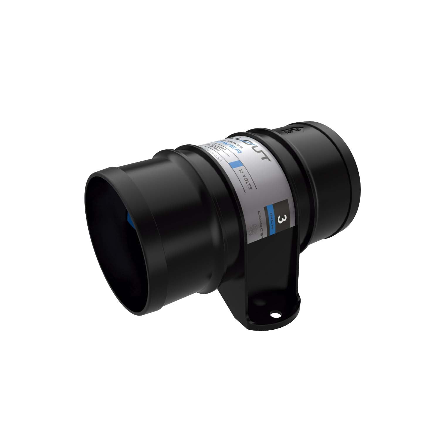 Chillout Systems Club Series 3 inch air blower delivering 180 CFM for motorsport cooling
