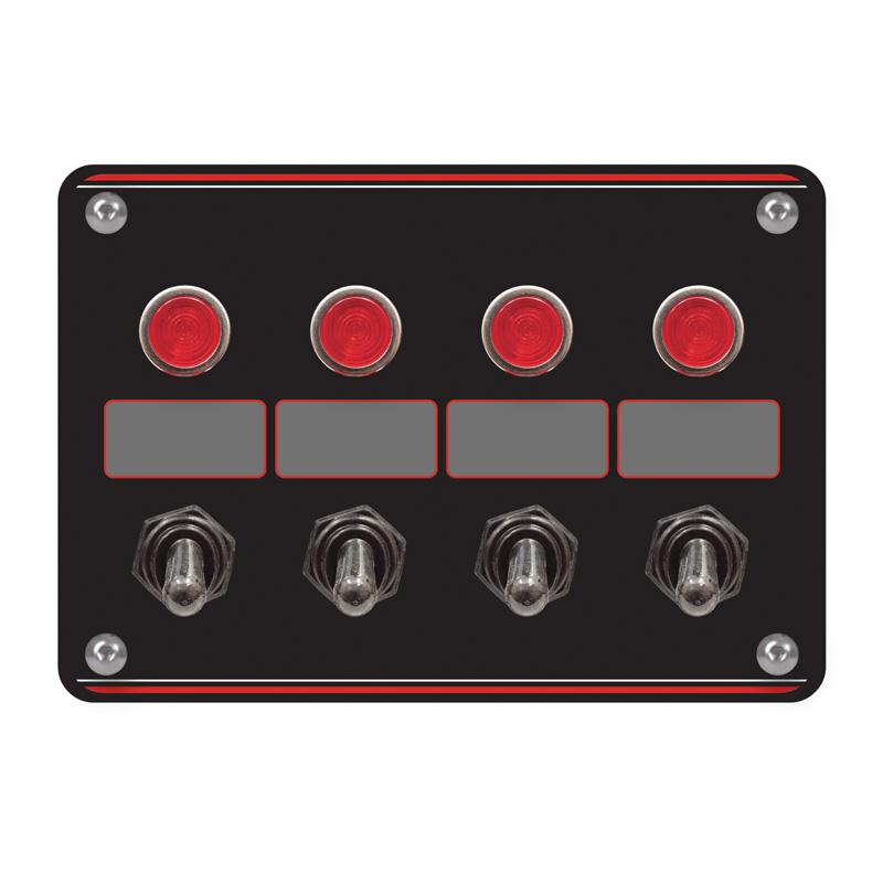 Longacre Accessory Switch Panel With Pilot Lights