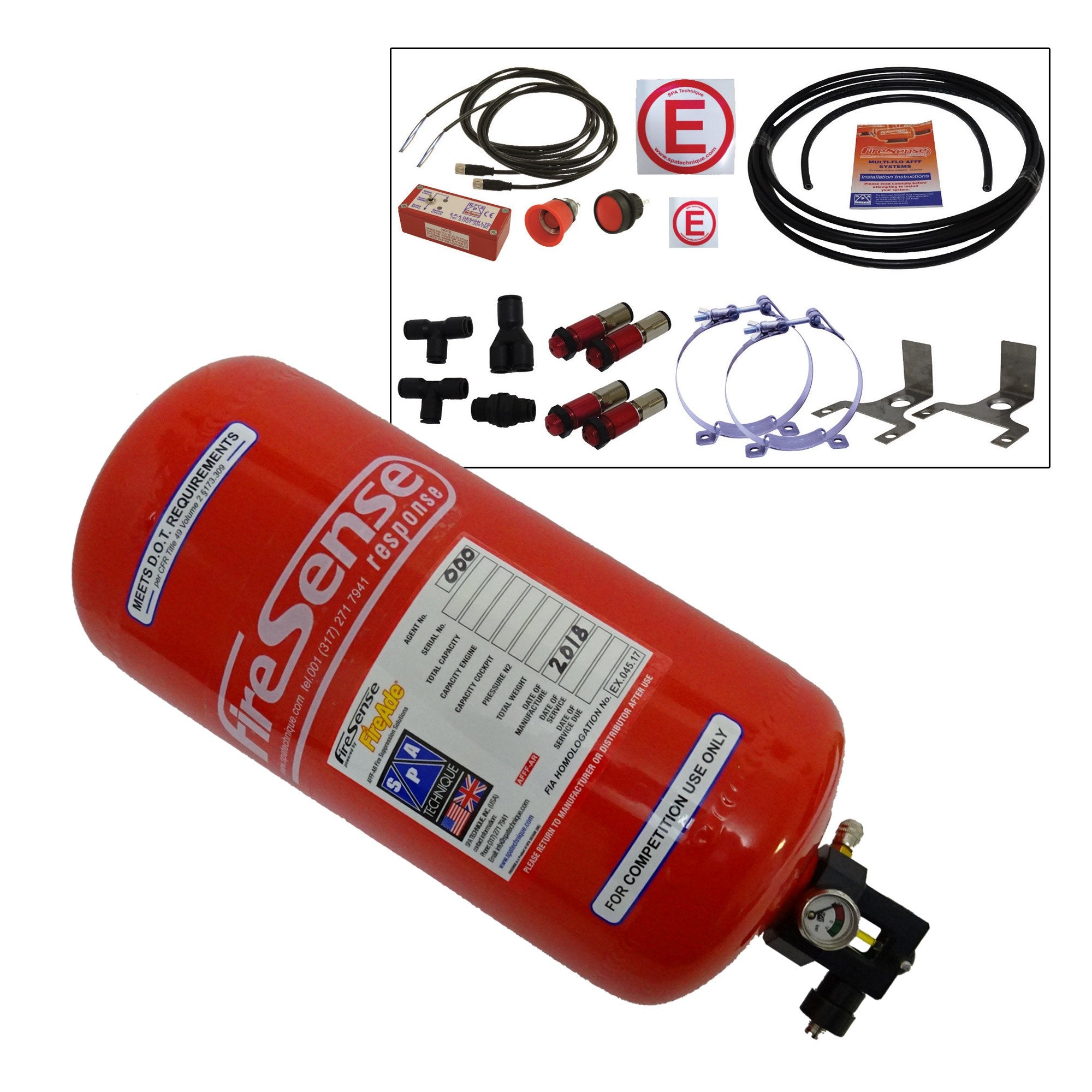 SPA Technique AFFF Automatic FIA Fire System - 4 Liter Electrical Alloy