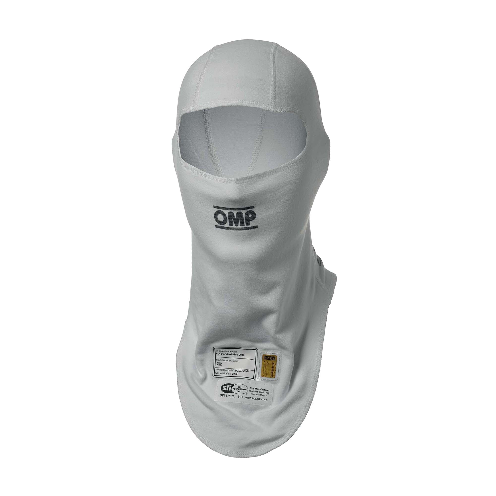 OMP One Evo Fire Resistant Racing Balaclava - FIA 8856-2018