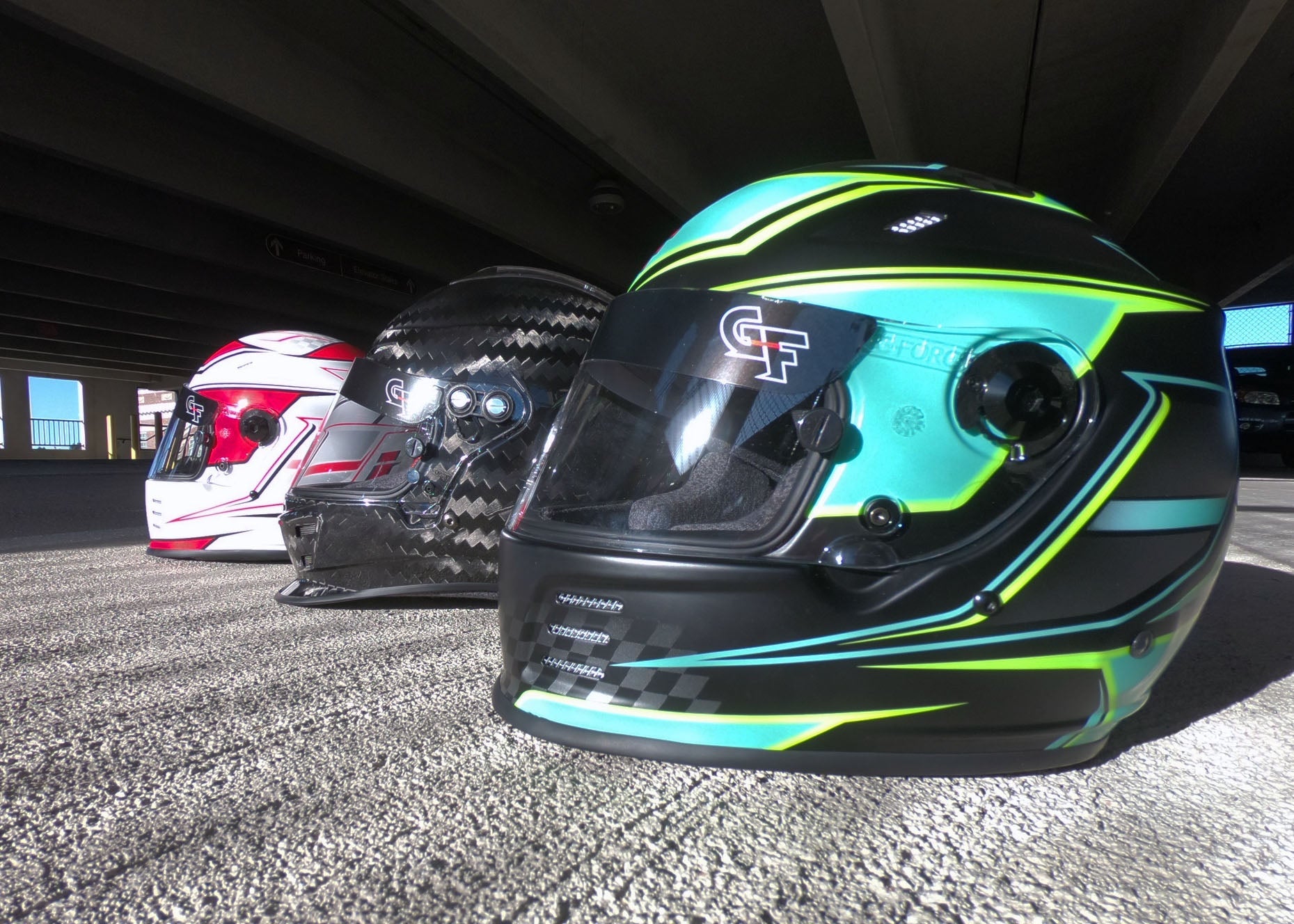 G-Force auto racing helmets, suits, gloves, shoes, and racing gear