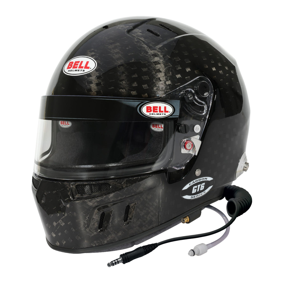 Bell GT6 RD Ultra RD-4C SA2025/FIA8859-2024 closed-face racing helmet in Black with ZeroNoise electronics
