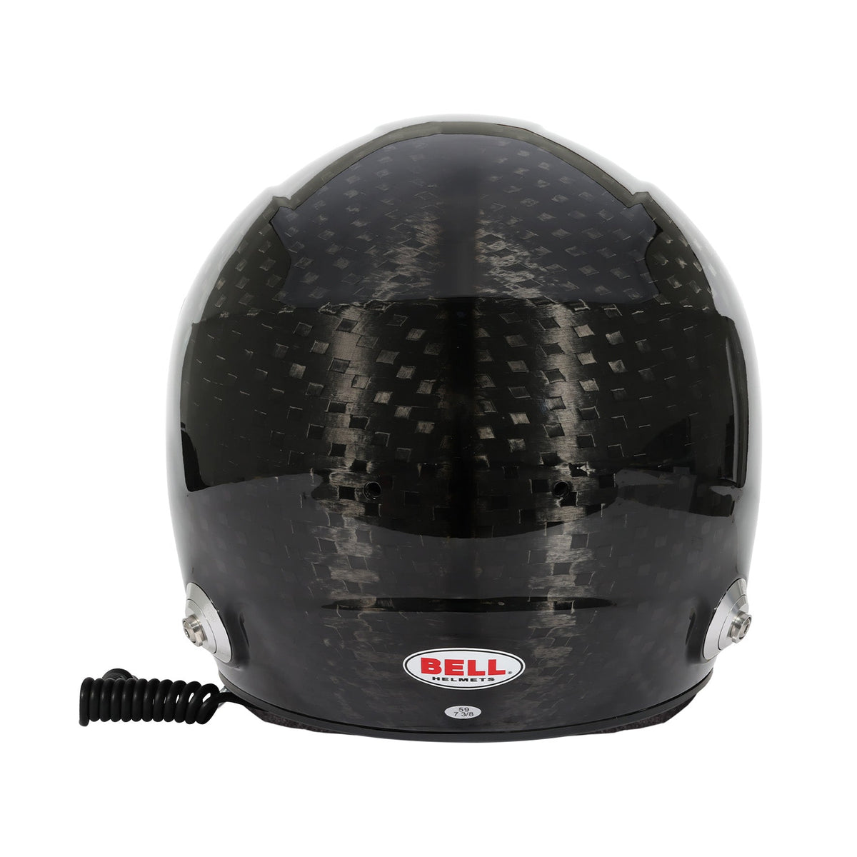 Bell GT6 RD Ultra RD-4C helmet in Black, rear view showing shell curvature and extraction vents