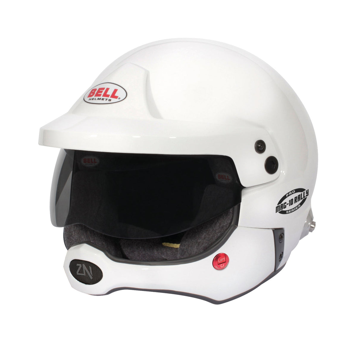 Bell MAG-10 Pro Rally SA2025/FIA8859-2024 open-face helmet in White