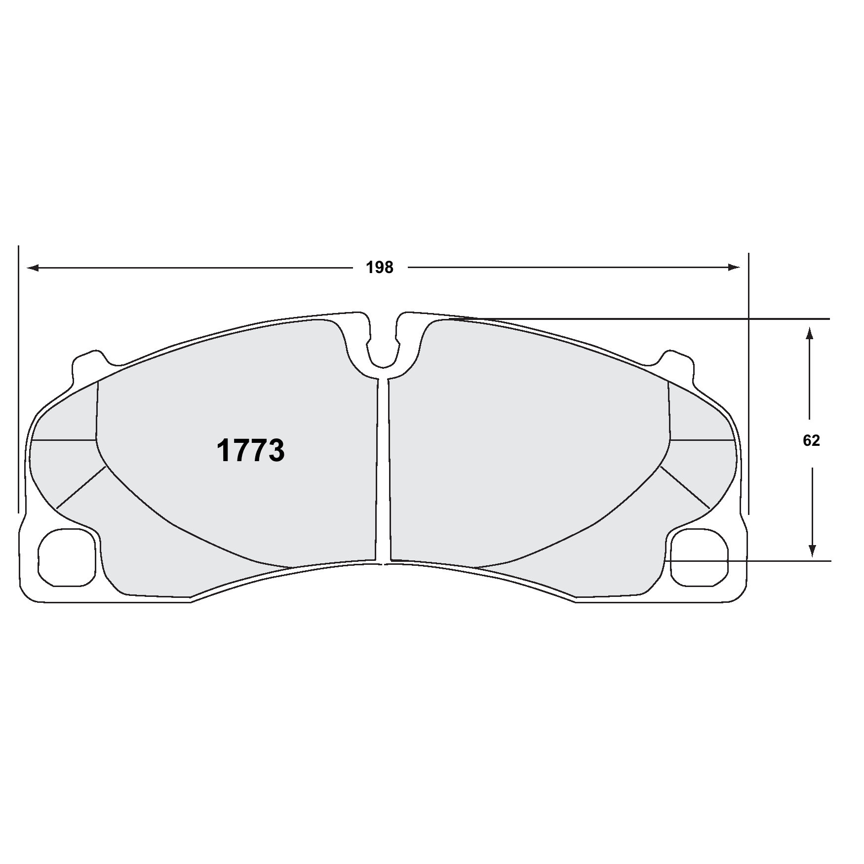 PFC Porsche 991/992 GT3 / Cayman GT4 Front Brake Pads - 11 Compound - 1773.11.17.44