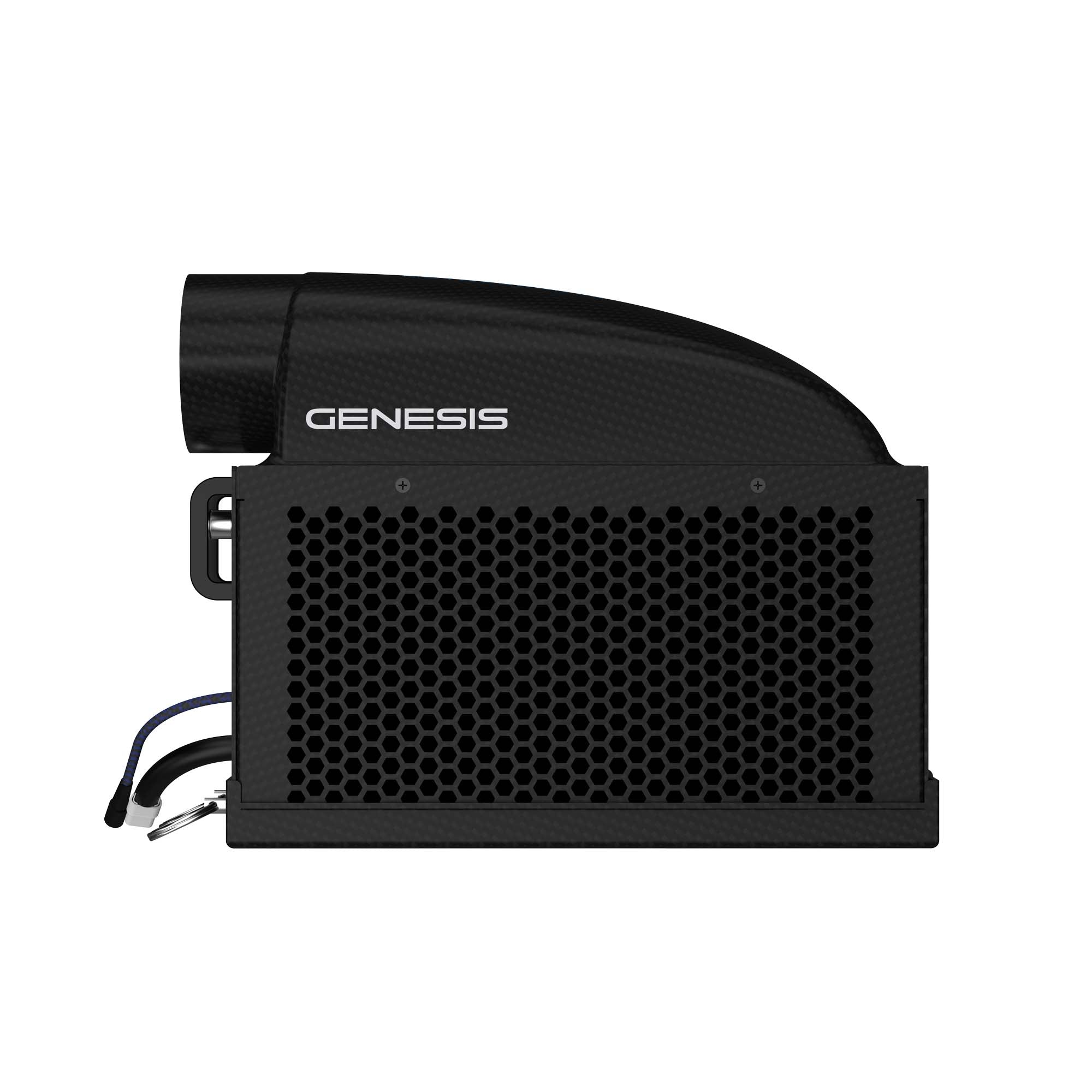 Genesis Driver Cooling System side profile highlighting airflow vents and power connections
