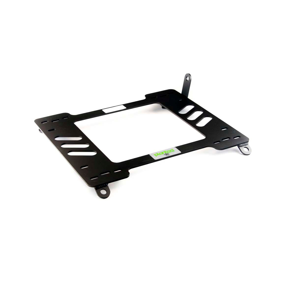 Planted seat bracket for 1998+ Porsche 996/997/991/Boxster/Cayman, passenger side, black powder-coated steel
