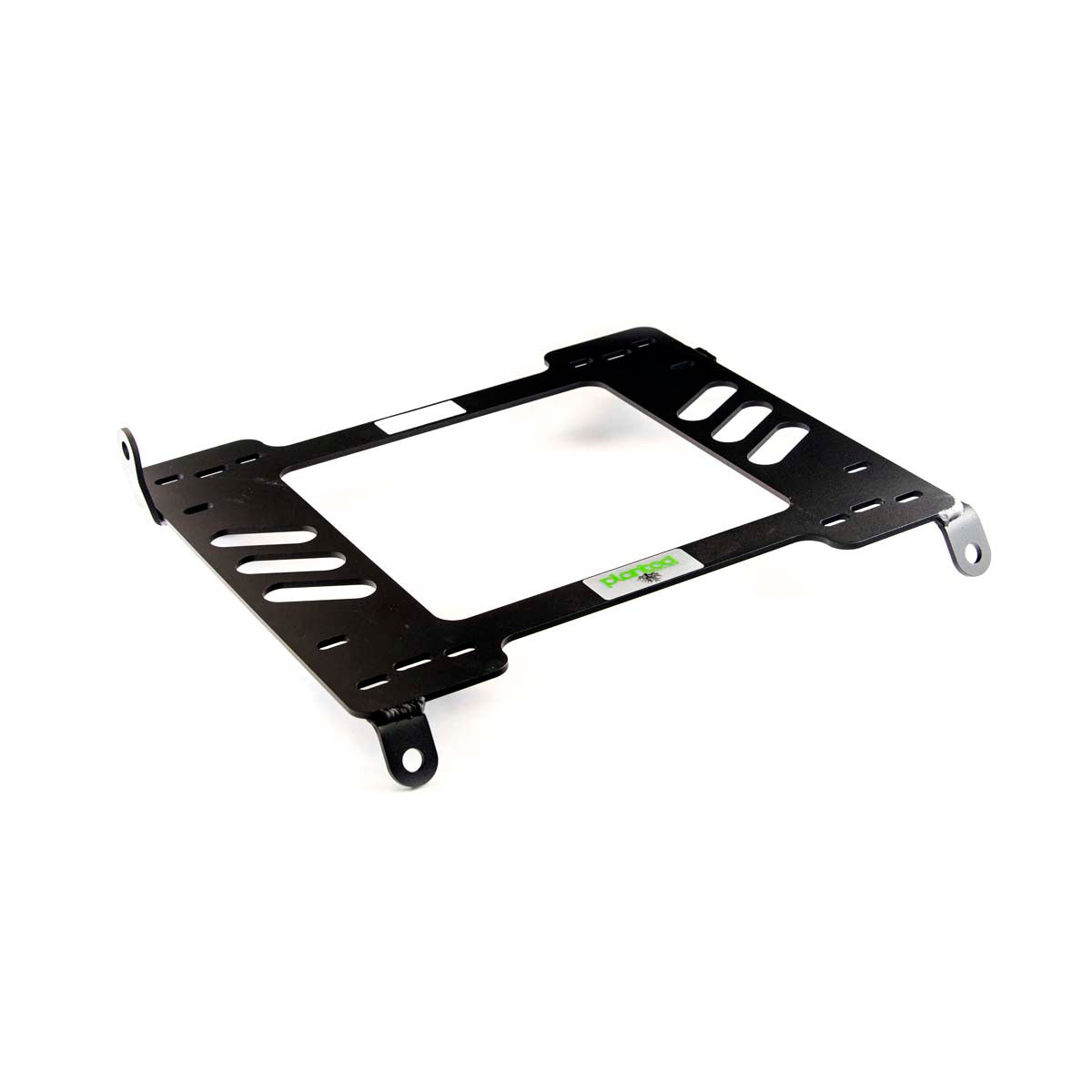 Vehicle-specific floor mounting base for 1994-2001 Acura Integra, driver side, shown with Planted top plate