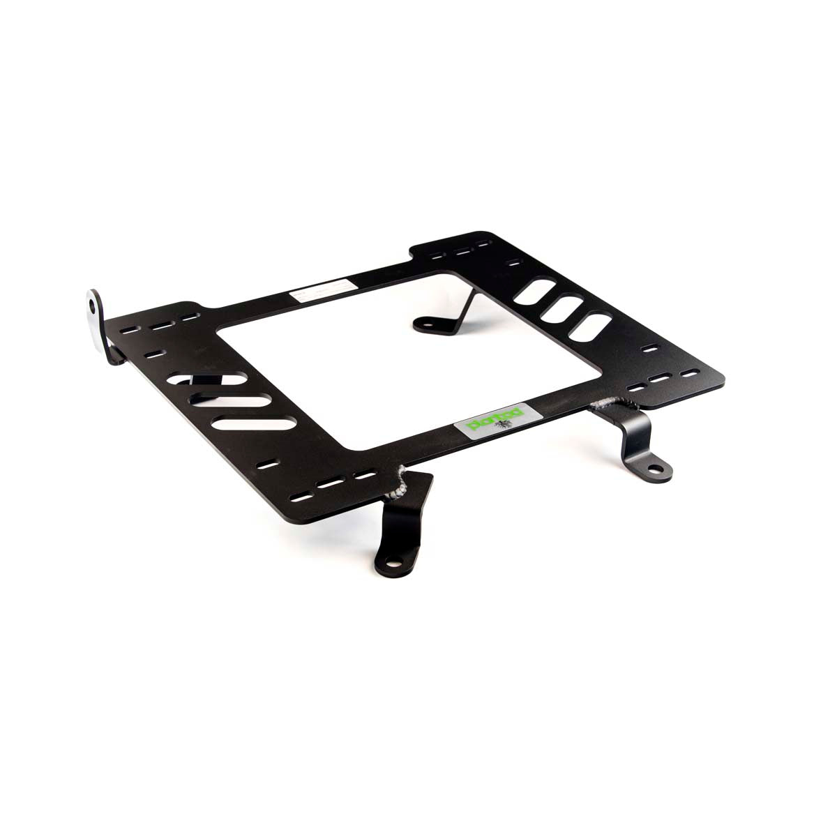 Planted seat bracket for 1999-2004 Ford Mustang, driver side, black powder-coated steel