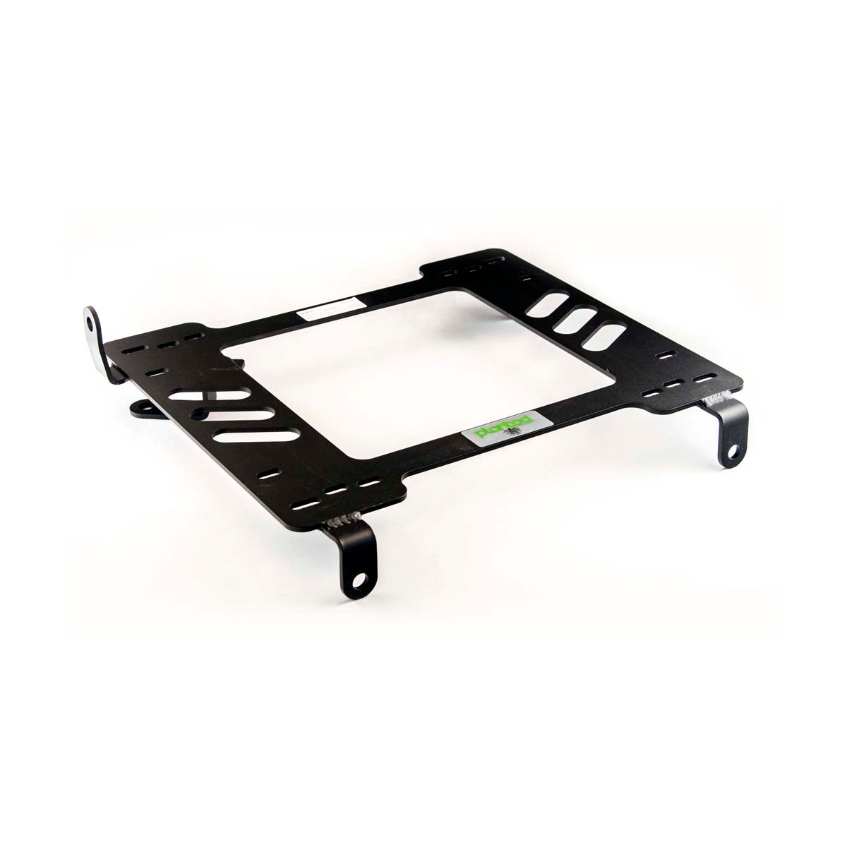 Vehicle-specific floor mounting base for 2002-2005 Honda Civic Si, driver side, shown with Planted top plate