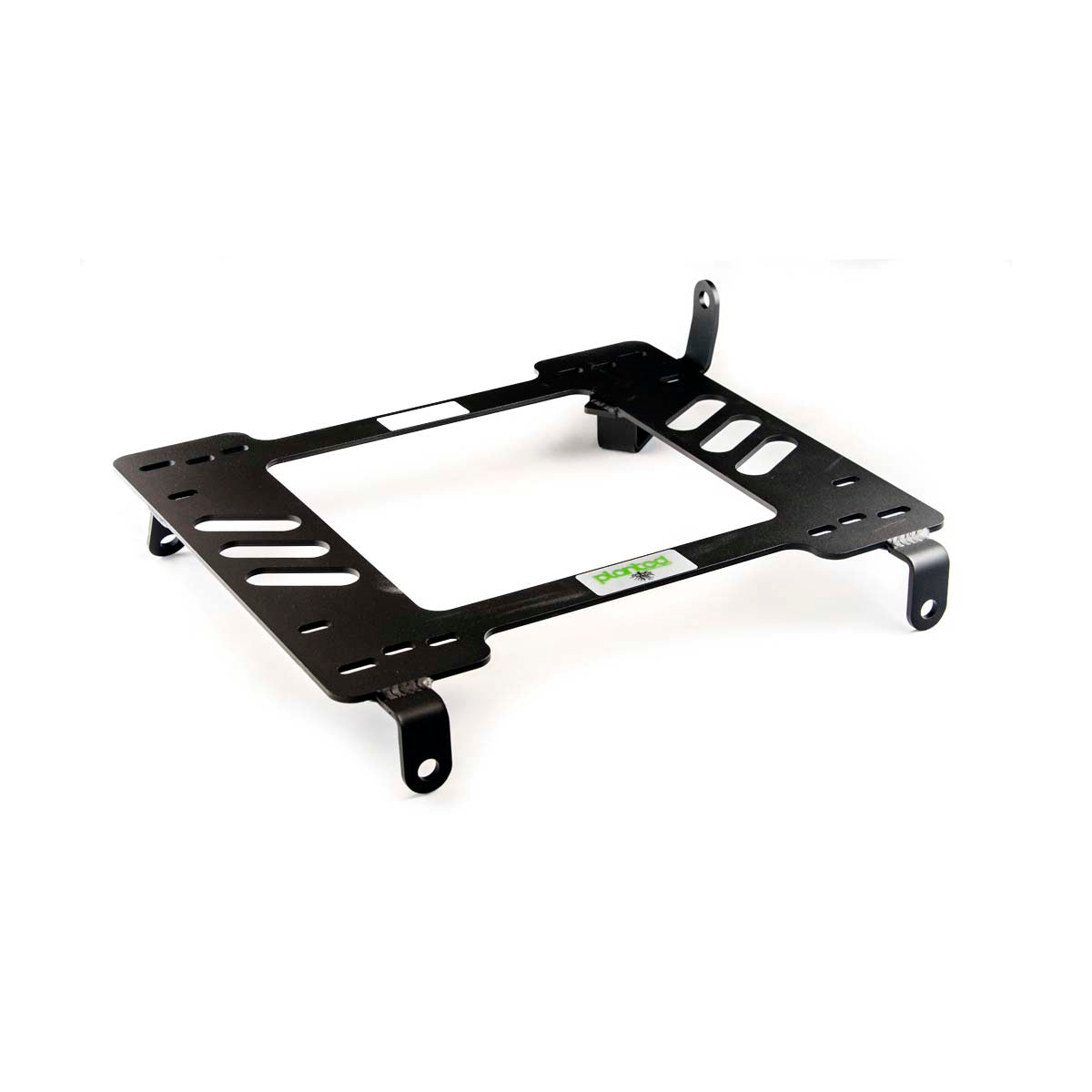 Vehicle-specific floor mounting base for 2002-2005 Honda Civic Si, passenger side, shown with Planted top plate