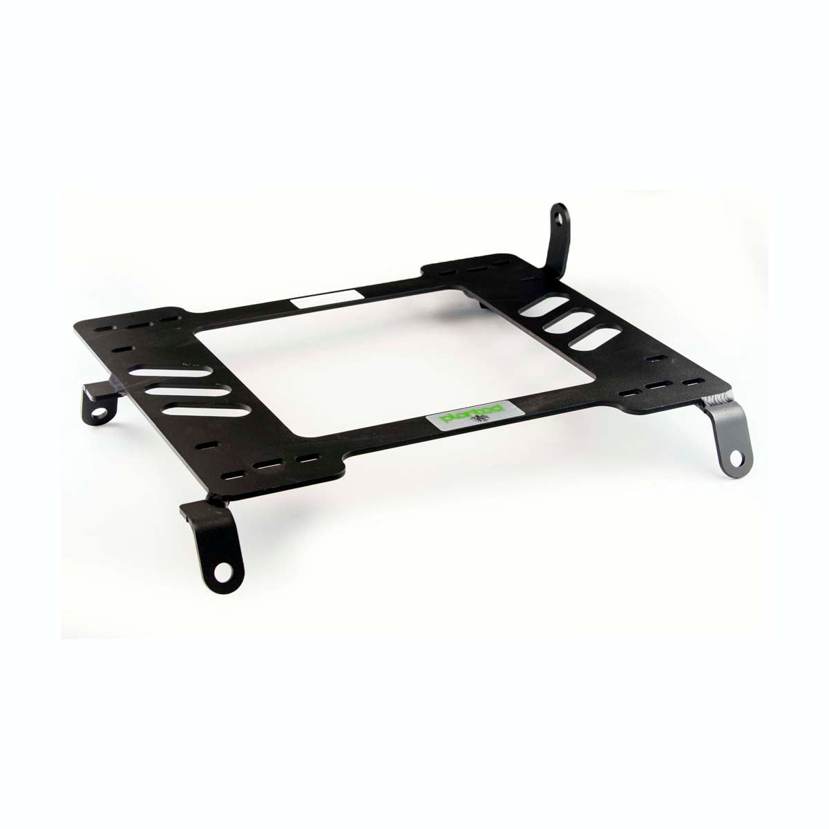 Planted seat bracket for 1989-1997 Honda Accord (4th/5th Gen), passenger side, black powder-coated steel