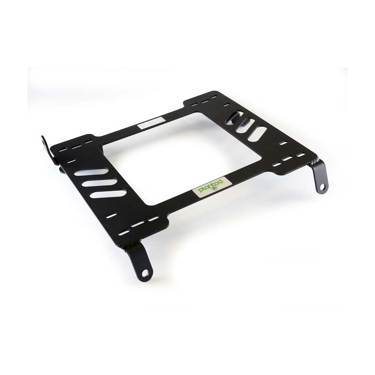 Planted seat bracket for 2003-2012 Mazda RX-8, driver side, black powder-coated steel