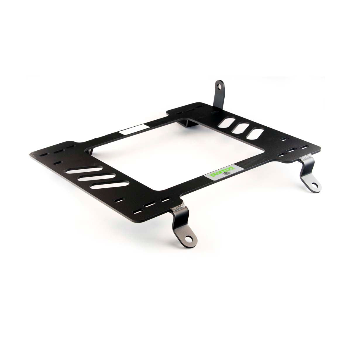 Planted seat bracket for 1992-2002 Mazda RX-7, passenger side, black powder-coated steel