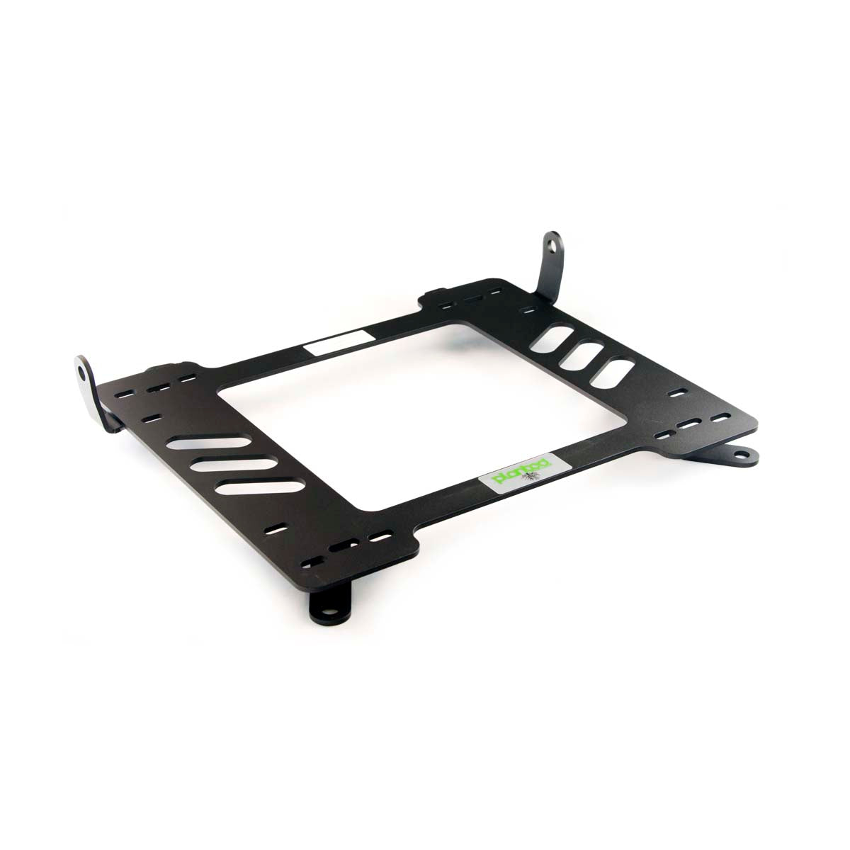 Planted seat bracket for 2008+ Dodge Challenger, driver side, black powder-coated steel