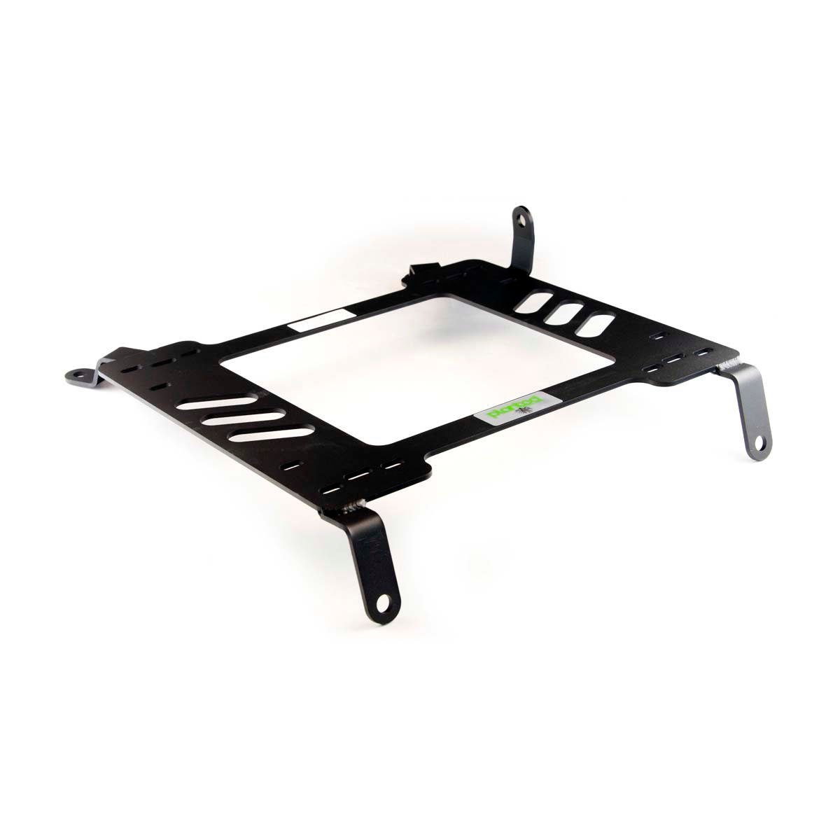 Planted seat bracket for 2008-2011 Dodge Challenger, passenger side, black powder-coated steel